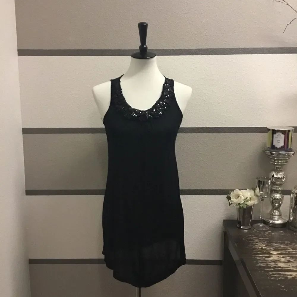 Kische Sequin Collar Tank Top